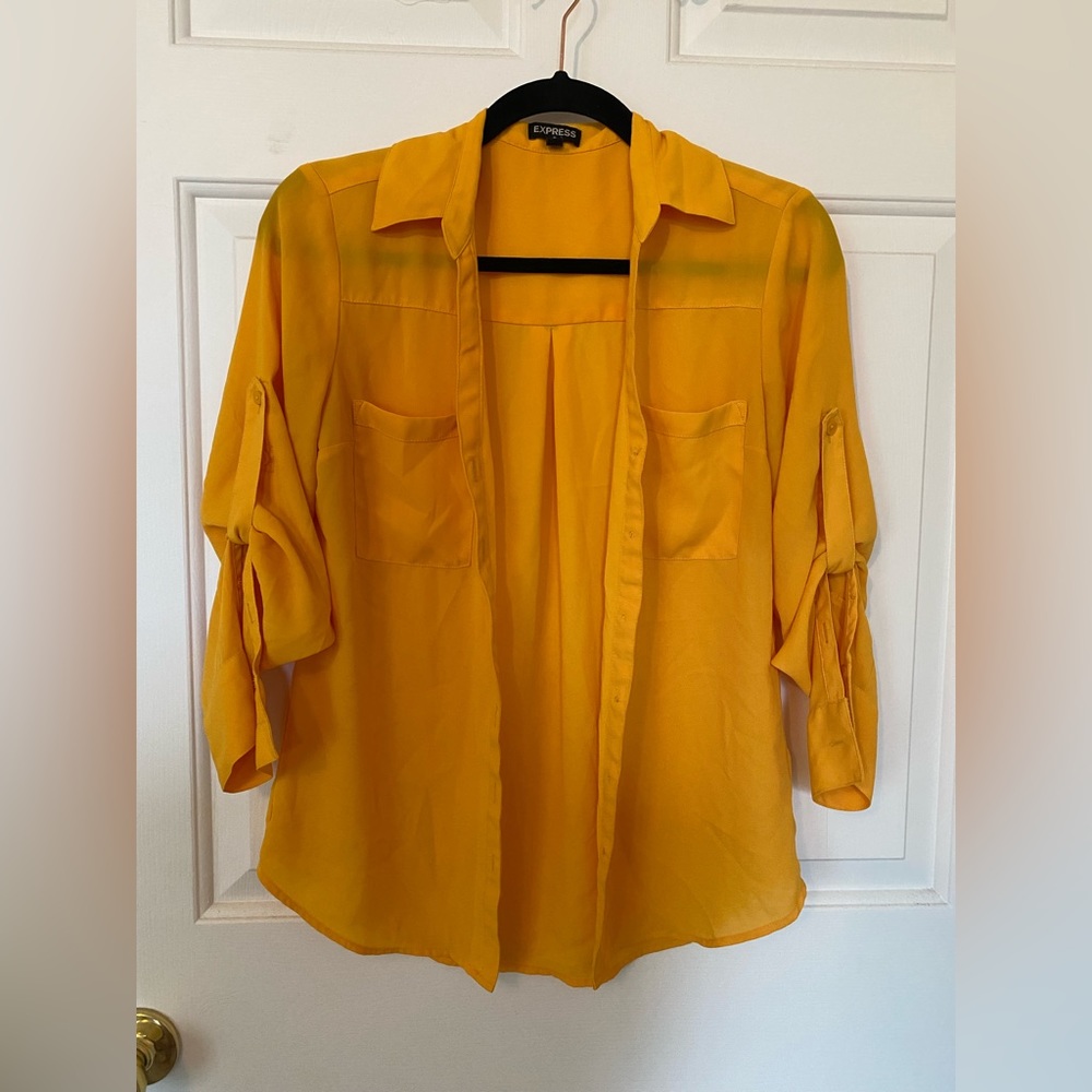 Express Button Down Blouse, Size XS